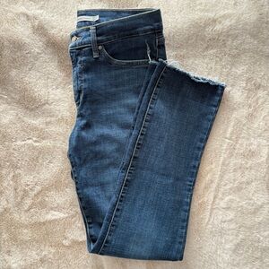 Levi’s 314 Shaping Straight Jeans Size 29 Raw Hem Mid Rise